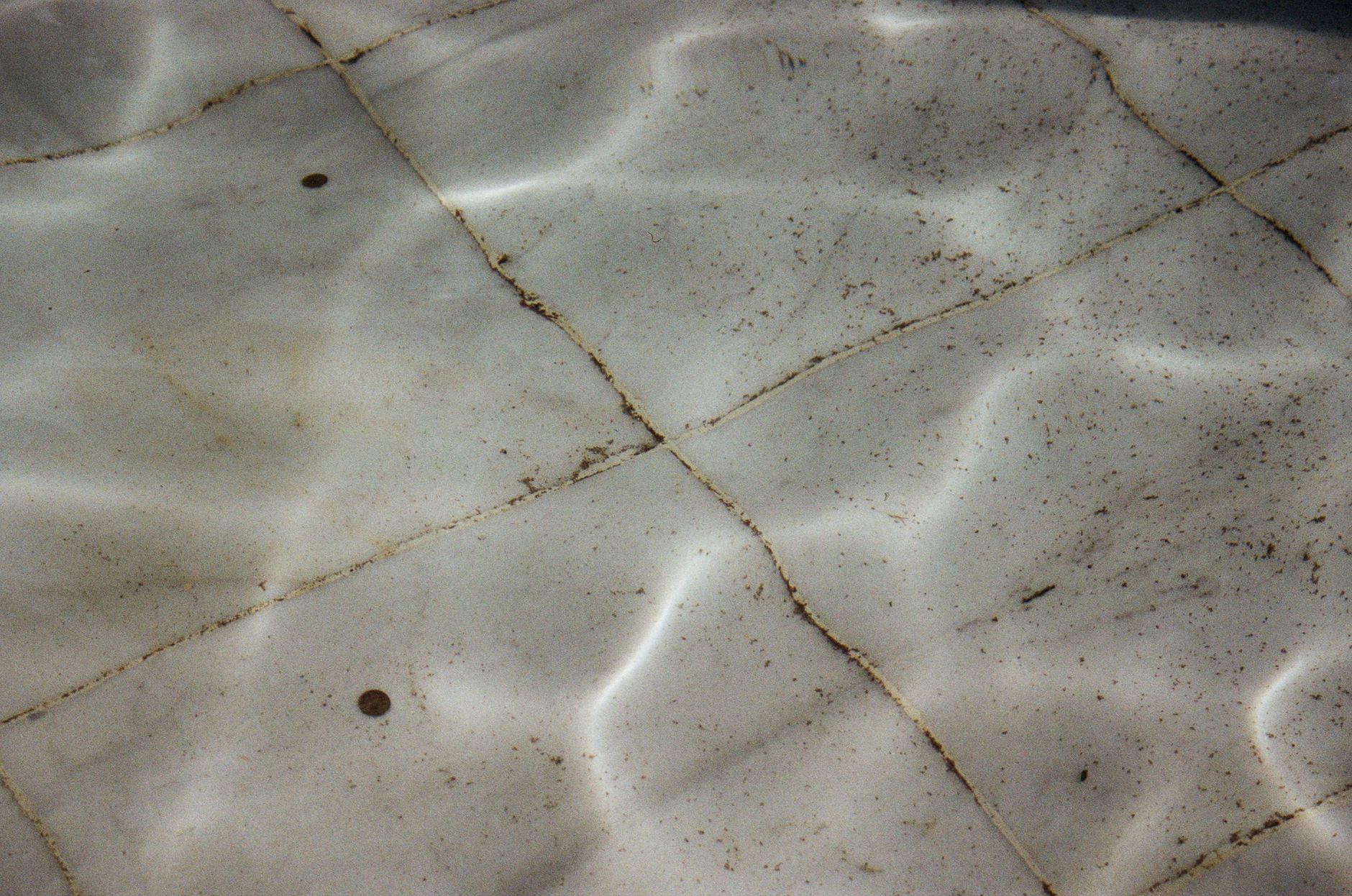Contaminated water pooling on the floor of a New Orleans home after a sewage backup